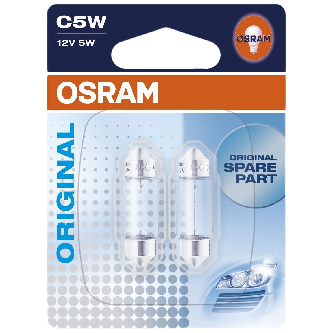 2 Ampoules OSRAM C5W Original 12V - Auto5