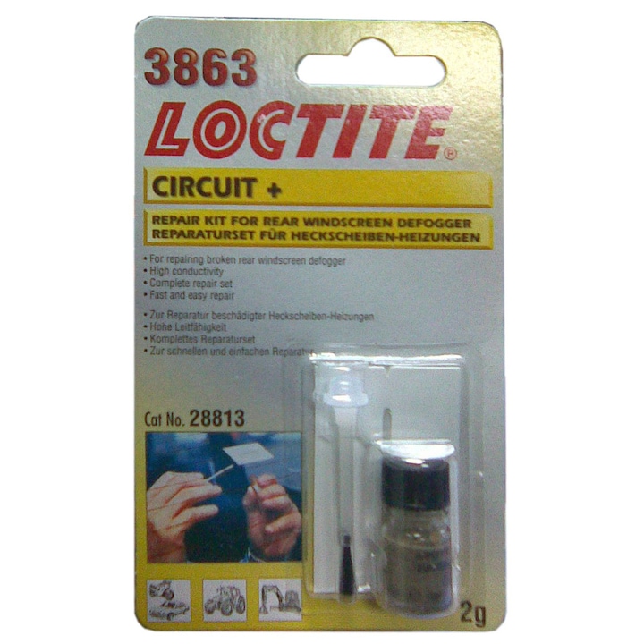 Loctite Circuit+ 3863 hátsó szélvédő fűtőszál javító készlet, 2 gr