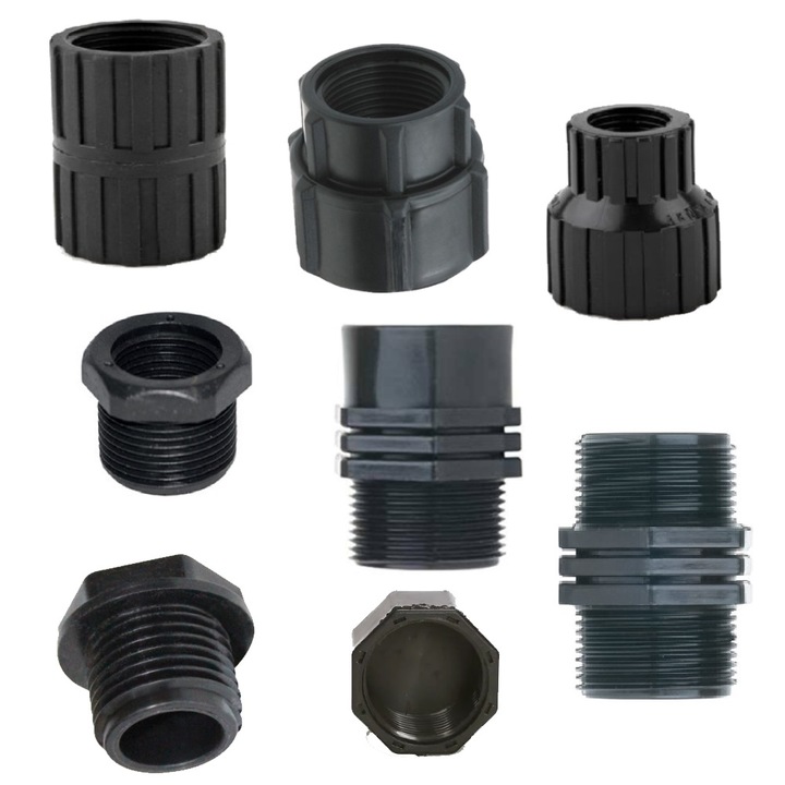 Set fitinguri Niplu, exterior si interior, 32mm-25mm-20mm