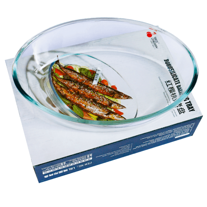 Vas oval din sticla termorezistenta 1.6 litri