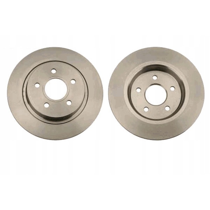 Комплект от 2 спирачни диска, TRW, DF4422, Сиви