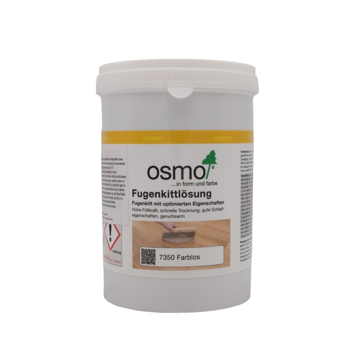 Chit pentru podele si parchet de lemn, Osmo, Wood Putty, cu continut ridicat de fibra, transparent, 1 L