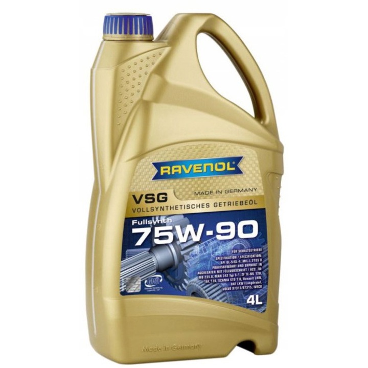 Ulei transmisie Romix RAVENOL VSG 75W90, 75W90 API GL-5/GL-4, 4L