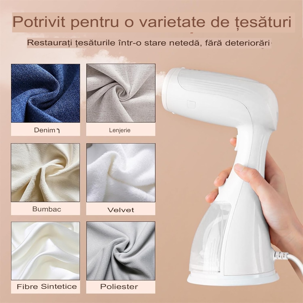 Aparat de calcat vertical cu abur Arvada® LC 201, 1500 W, 300 ml, Abur 27 gr/min, Alb
