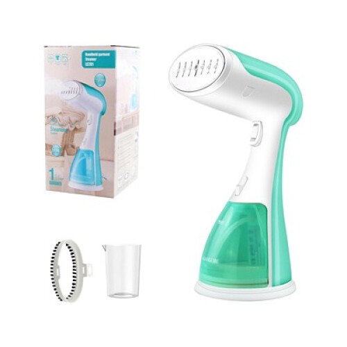 Aparat de calcat vertical cu abur Esino LC 201, 1500 W, 300 ml, Abur 27 gr/min, Alb/verde