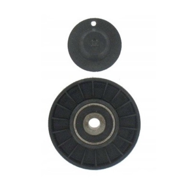 Szíjtárcsa/vezetőgörgő, hosszbordás szíj, SKF, VKM 31002, Fekete