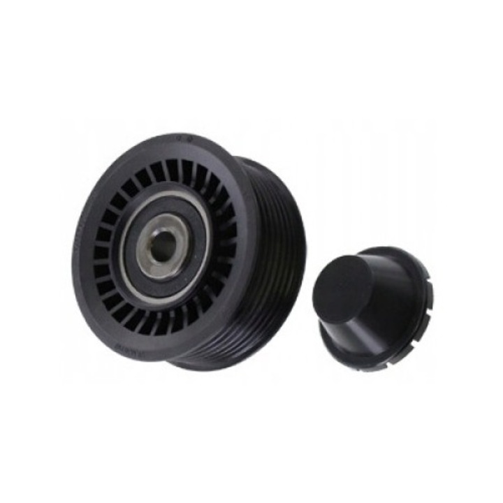 Erőátviteli szíj vezetőgörgő, SKF, VKM 36110, Műanyag, Fekete
