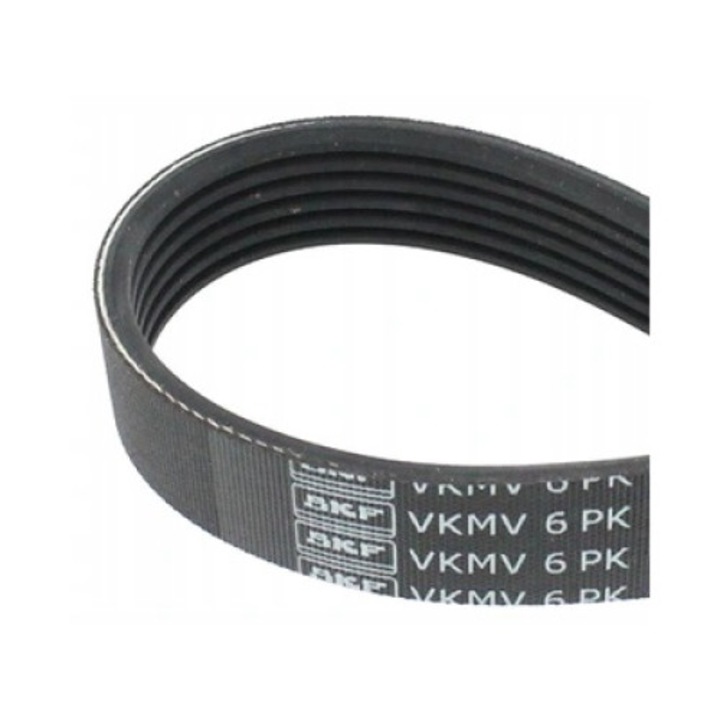 V-bordás szíj, SKF, VKMV 6PK1880, Fekete