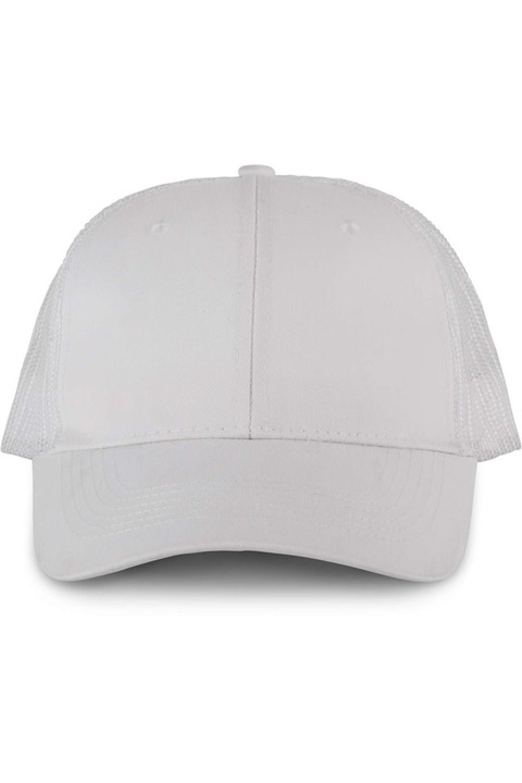 Uniszex sapka, Trucker, 6 paneles - KP110, Fehér, Univerzális