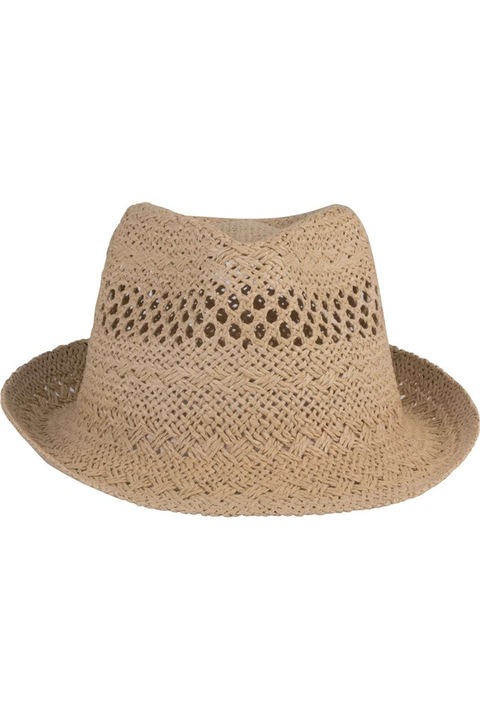 Palarie unisex, de paie, Panama - KP611, natural alb