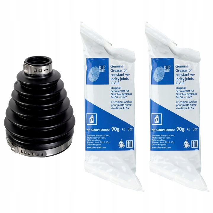 Hajtótengely harang készlet, Blue-Print, ADM58170, fekete