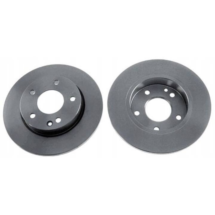 Комплект от 2 спирачни диска, TRW, DF4034, Сиви