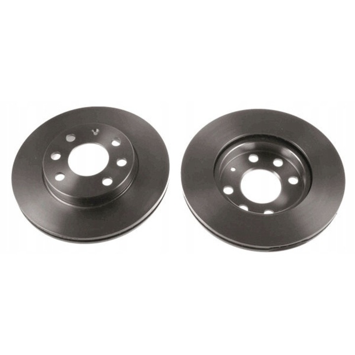 2db féktárcsa készlet, TRW, DF4236, fekete