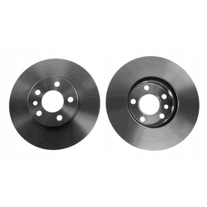 Комплект от 2 спирачни диска, TRW, DF4323, Сиви