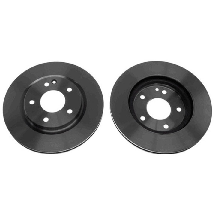 Set 2 discuri de frana, TRW, DF4322, Negru