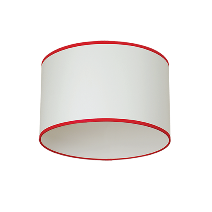 Mennyezeti lámpa Lightstyle Sena, ø300, 1xE27, Fehér/Piros