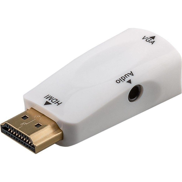 Goobay Преходник HDMI мъжко - VGA женско, жак 3.5 мм