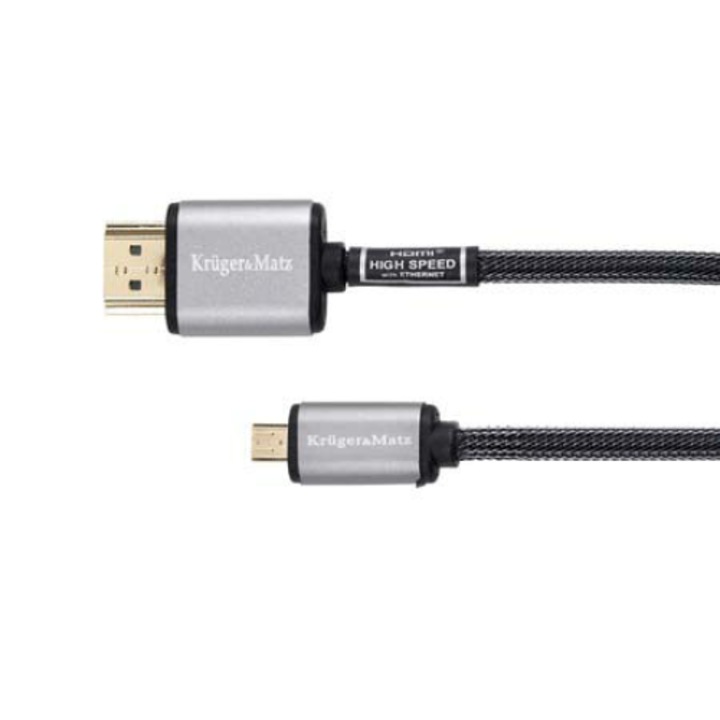 2.0 HDMI - micro HDMI D kábel, 3m, Professzionális, Kruger&Matz