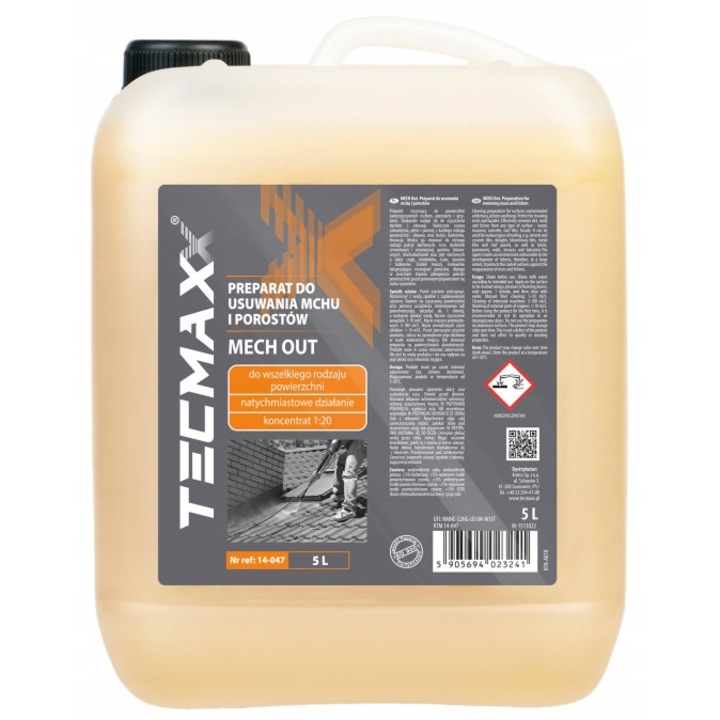Solutie curatare Tecmaxx Mech Out, pentru dachuri si fatade, 5L