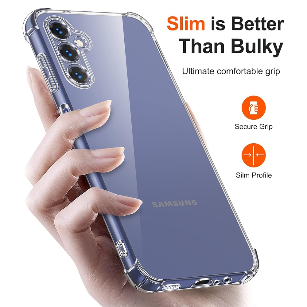Husa protectie Mat-Tech compatibila cu Samsung Galaxy A14 4G / A14 5G, Protectie Camera, Colturi anti-soc, Decupaje Precise, Rezistenta la impact, Margini ridicate pentru protectia ecranului, Transparenta