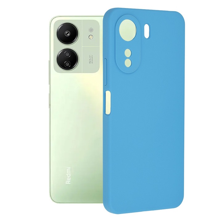 Husa Techsuit Soft Edge pentru Xiaomi Redmi 13C 4G/Poco C65, silicon, albastru deschis