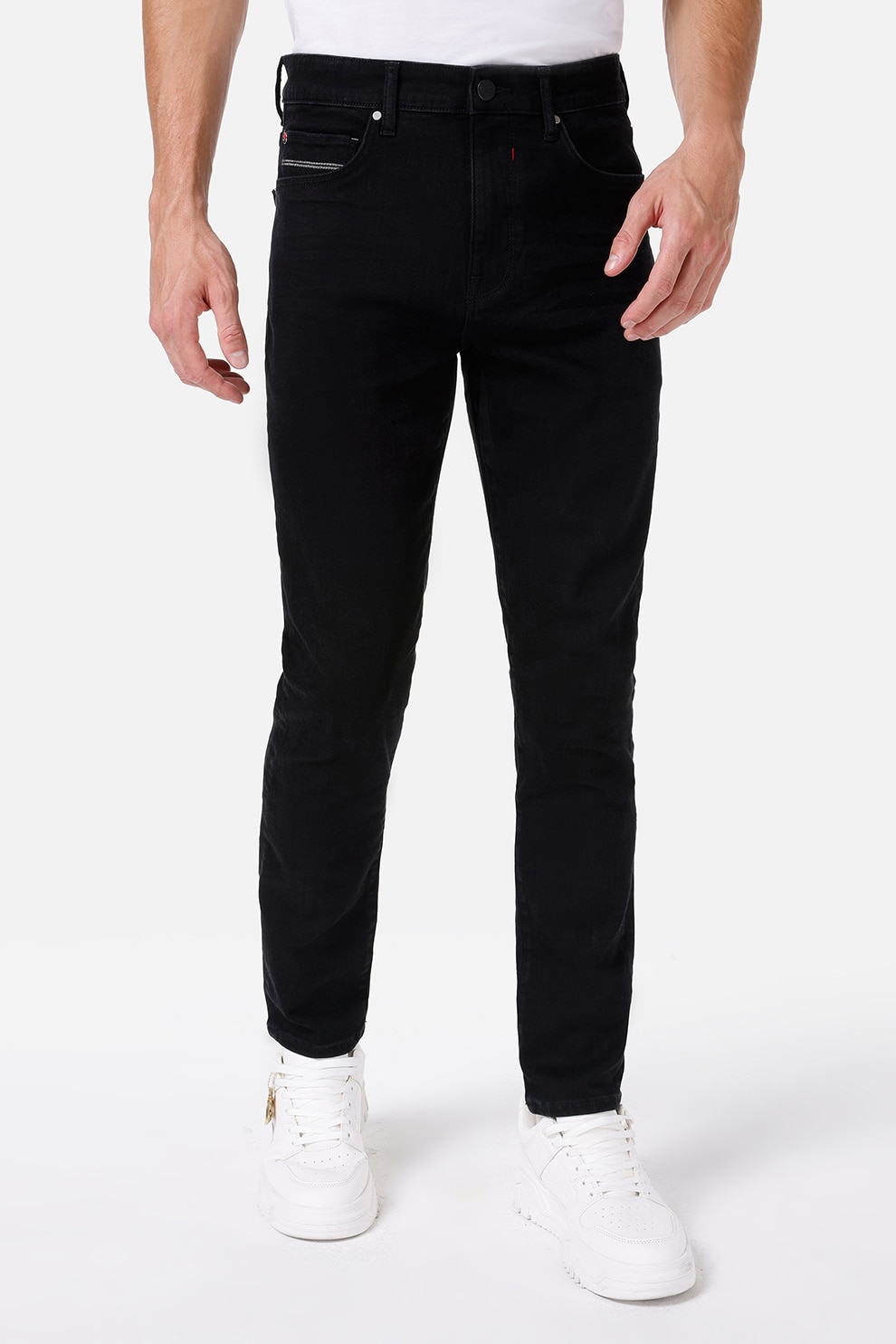 COLIN'S, Blugi skinny cu talie medie, Negru, W29-L30