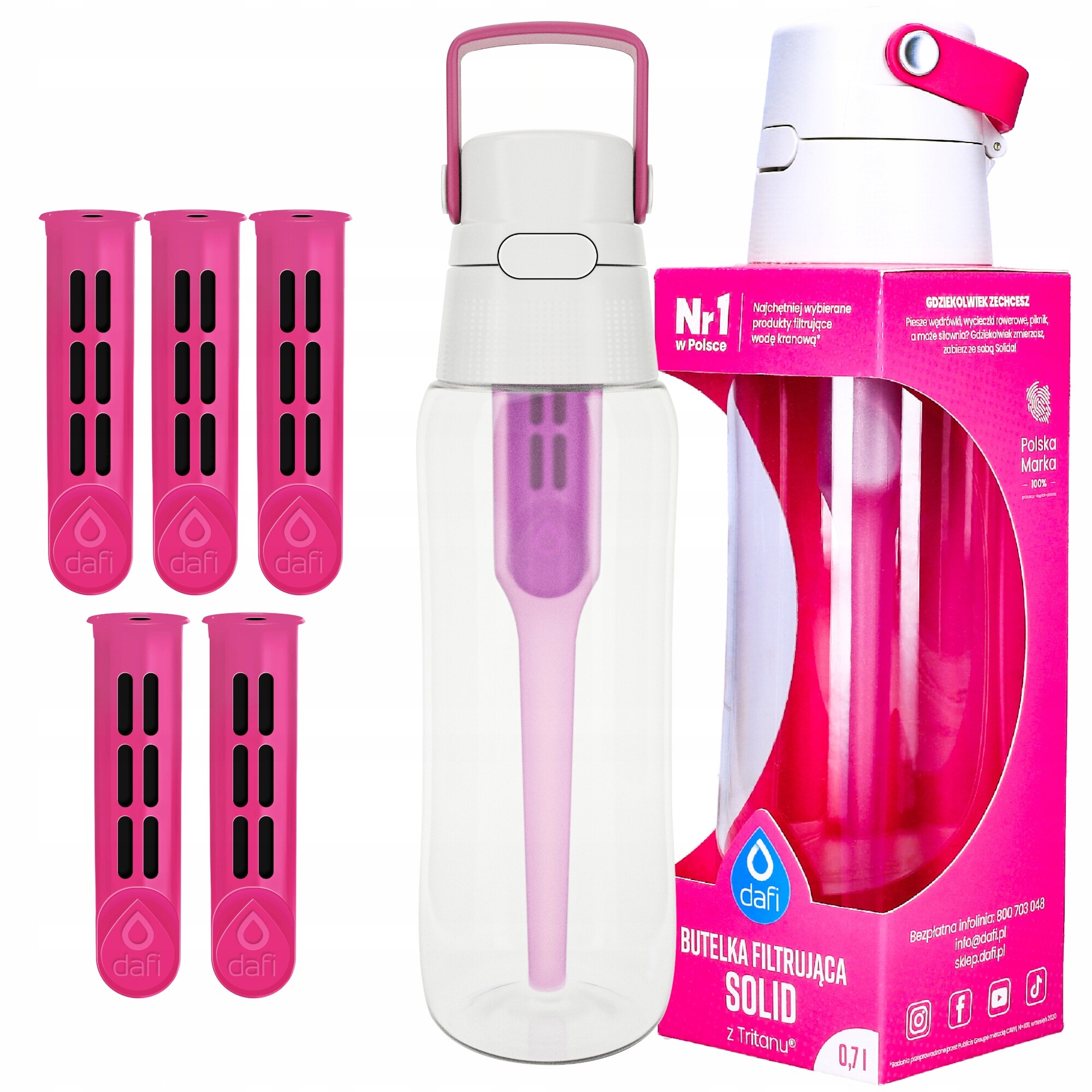 Filtres à Eau Dafi Standard - Lot De 3 - Anti-Calcaire - Améliore Le Goût - 5 Niveaux Filtration