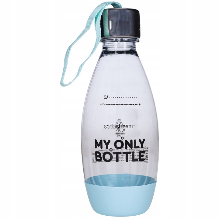 Комплект от 2 бутилки, Sodastream, Tritan, 0,5 л, Черен/Син