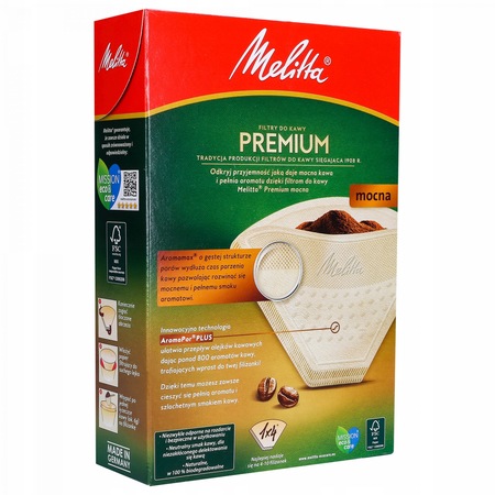Sacs Filtrants Café Melitta Marron Naturel - Lot De 80 - Taille 102 - Papier Aromapor