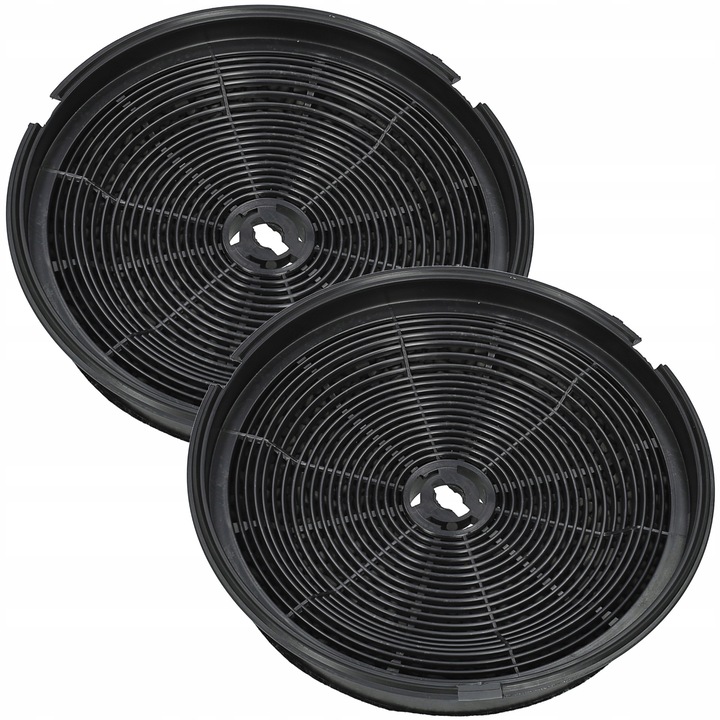 Set 2 Filtre Carbon Universale pentru Hote de Bucatarie, AJS, 19.3 x 3.7 cm, Negru