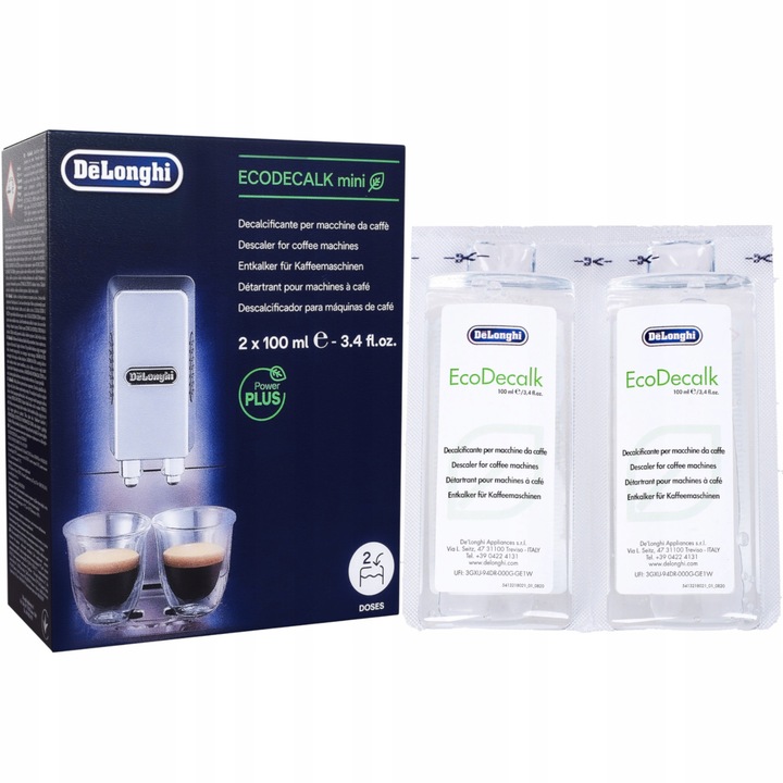 Set detartrant aparat cafea, DeLonghi, 2 x 100 ml