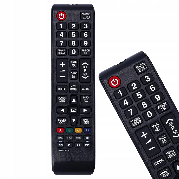 TV távirányító, Samsung, univerzális, Fekete