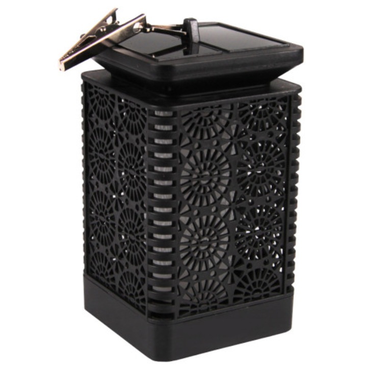 Lampa solara, ABS, LED, IP44, Negru