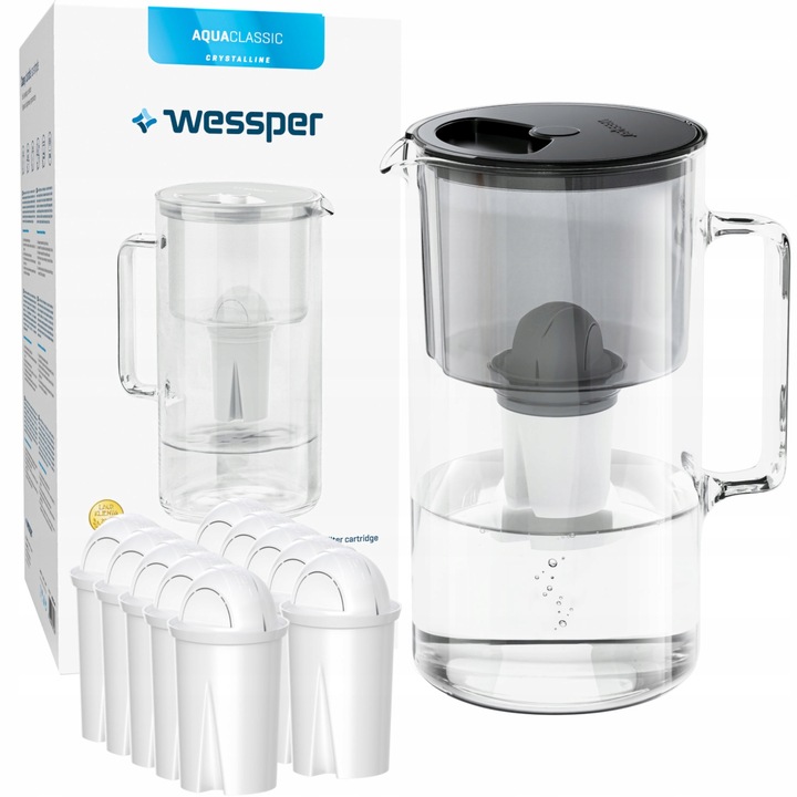 Комплект кана за филтриране, WESSPER, 11 x филтъра, 3,3 л, черни
