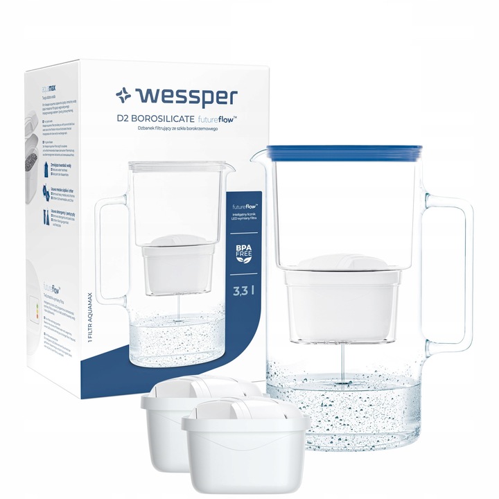 Комплект кана за филтриране Wessper, 3.3l, многоцветни 3 филтъра