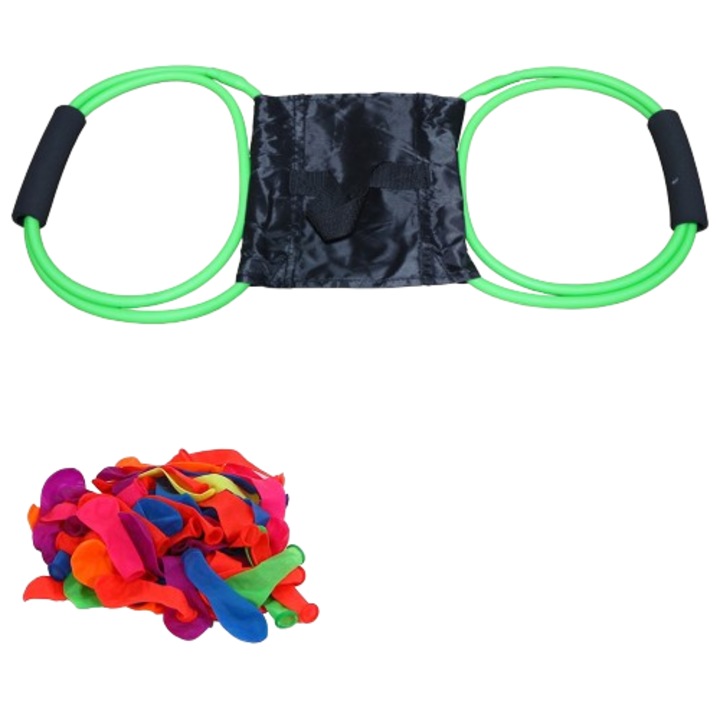 Set prastie/50 baloane, Panza TPE/Oxford, 2.1m, 10 ani, Multicolor