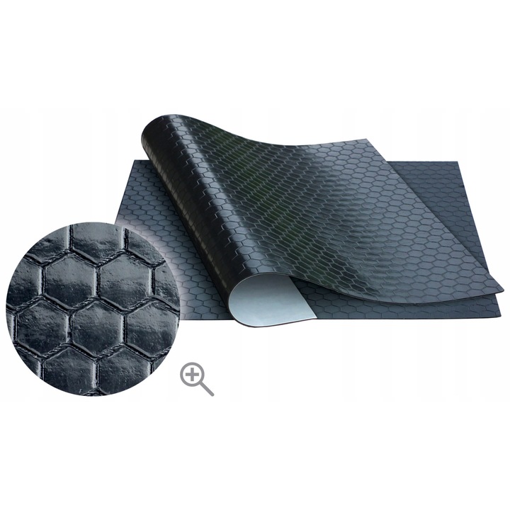 BORGWARNER öntapadó zajcsillapító lap, hatszögletű, 50x50cm