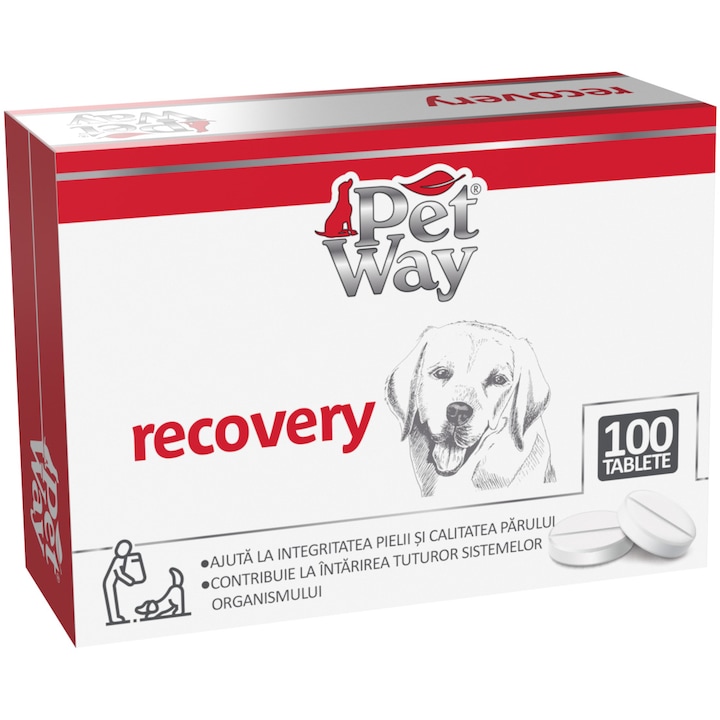 Supliment nutritiv pentru caini Petway Recovery, 100 Tablete