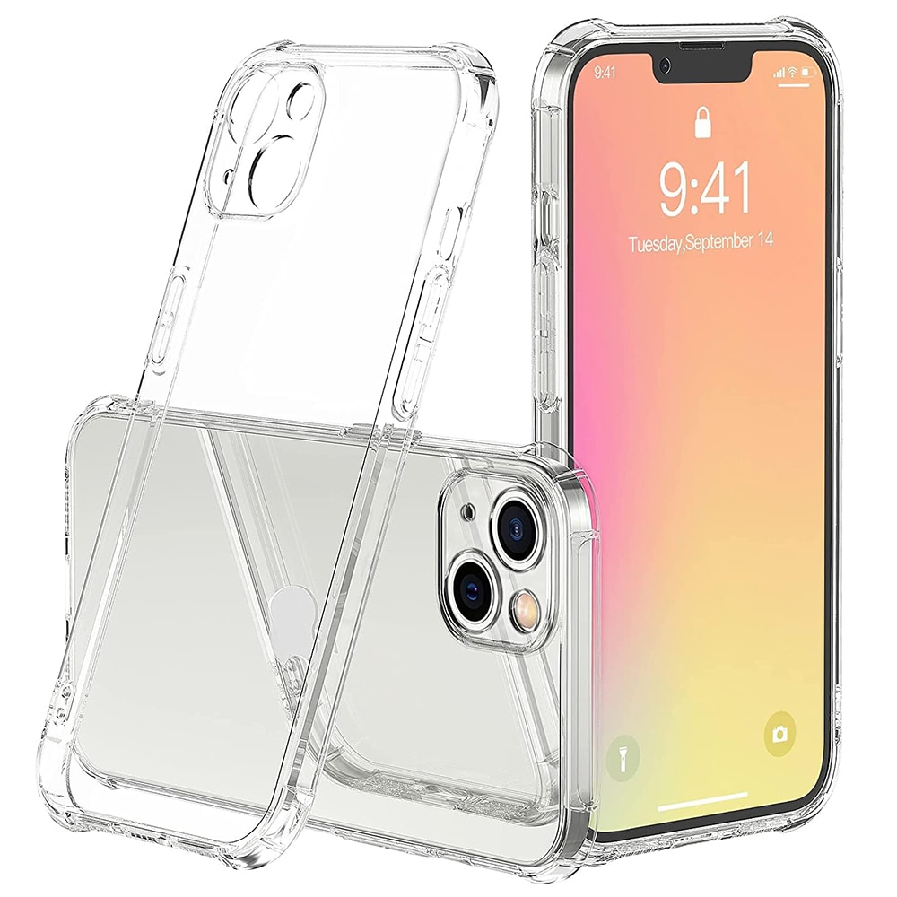 Husa protectie Mat-Tech compatibila cu iPhone 15, Protectie Camera, Colturi anti-soc, Decupaje Precise, Rezistenta la impact, Margini ridicate pentru protectia ecranului, Transparenta
