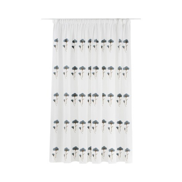 Perdea Cu Rejansa Capri Albastru/Maro 300x245 Cm