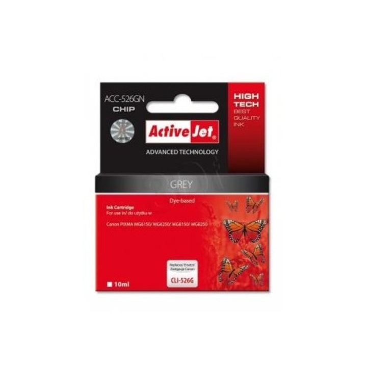 ActiveJet (Canon CLI-526G) Tintakazetta Szürke (361369)