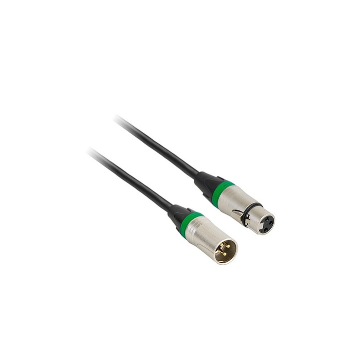 Cablu audio PROFESIONAL XLR tata - XLR mama 1m 18-5591 BST