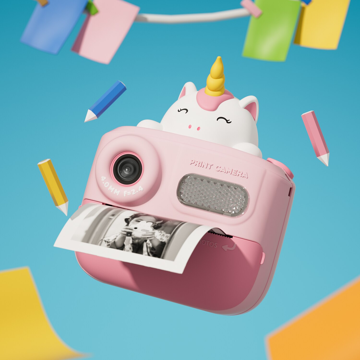 Aparat foto mini copii, 2.0 inch IPS, Video 1080P, conexiune WiFi ...