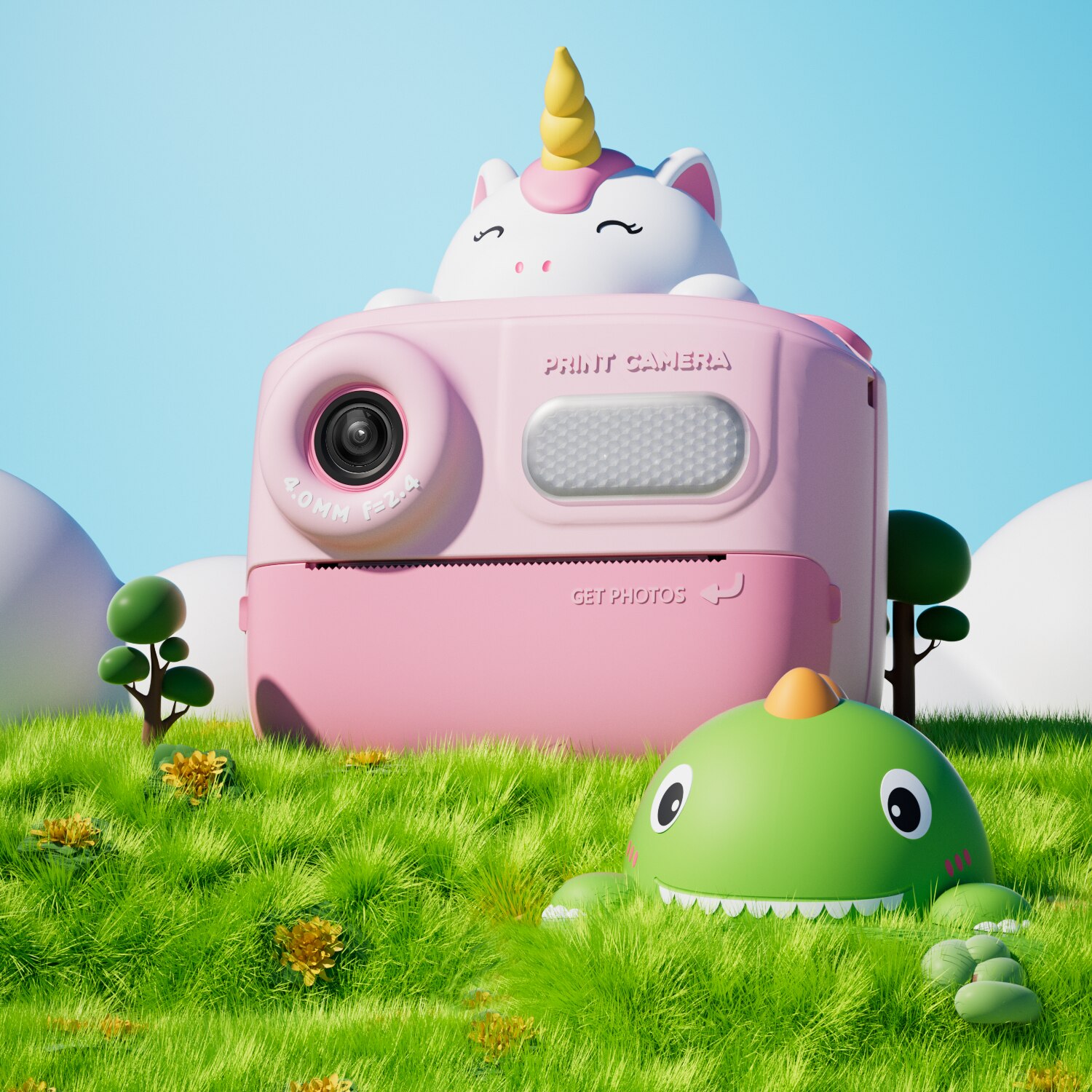 Aparat foto mini copii, 2.0 inch IPS, Video 1080P, conexiune WiFi ...
