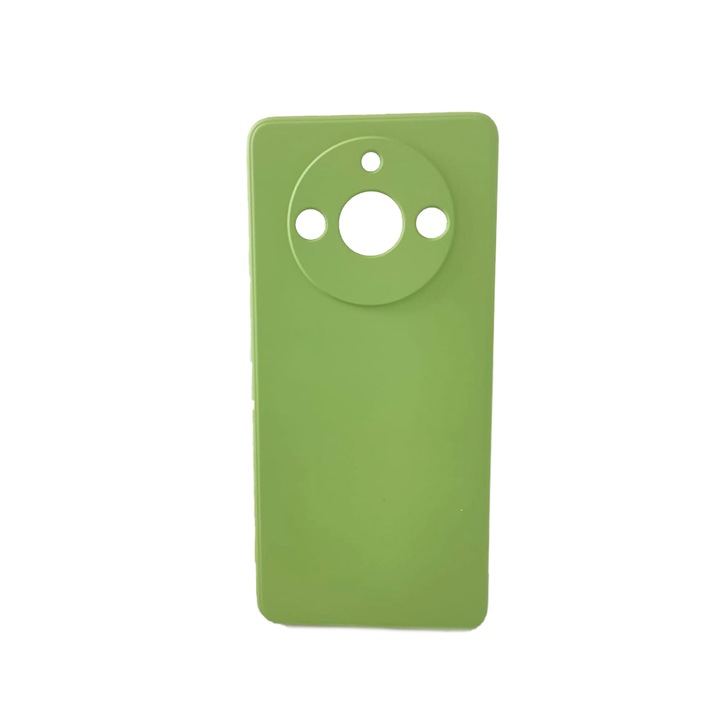 Силиконов Jelly Case, съвместим с Realme 11 Pro 5G, вътрешност от микрофибър, гъвкав, светлозелен