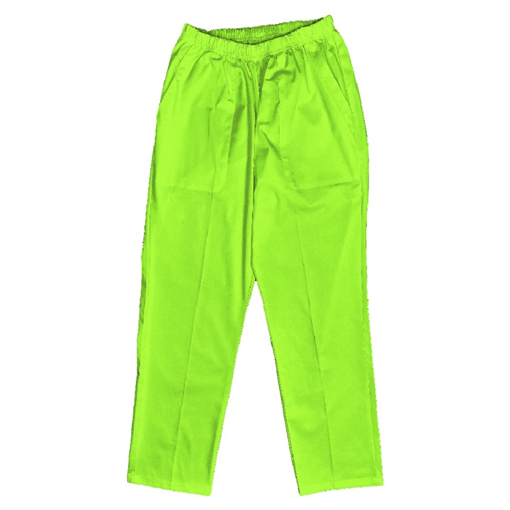 Pantaloni Medicali dama, Pe Stil, Cu Elastic, Poliester/Bumbac, Verde Lime, XS INTL