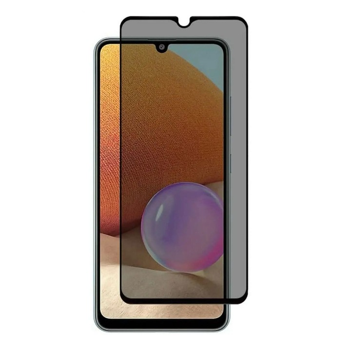 Folie protectie privacy compatibila cu Realme C11 (2021), Full Glue