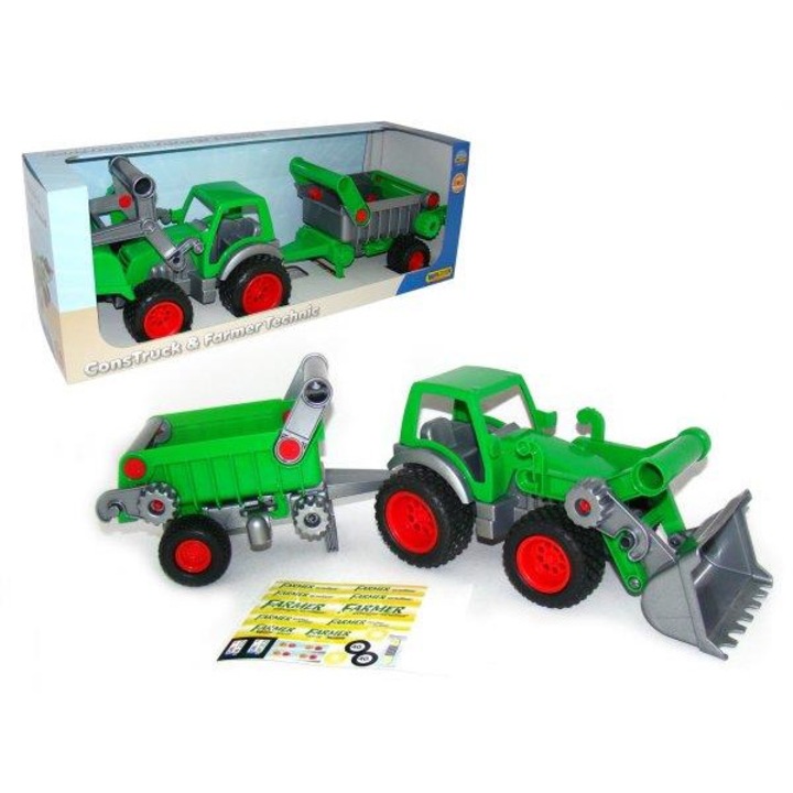 Utilaj de constructie jucarie, Polesie, Traktor-A, Multicolor