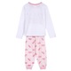 Розова плетена пижама с дълъг ръкав Disney Princess 104 СМ