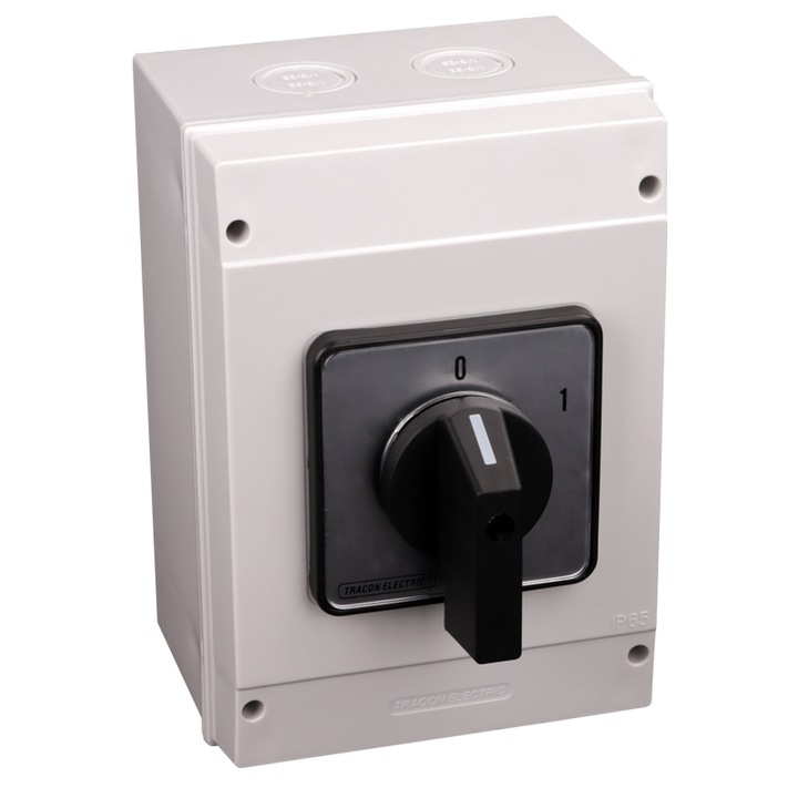 Kapcsoló házzal, Tracon Electric, ABS, 160A